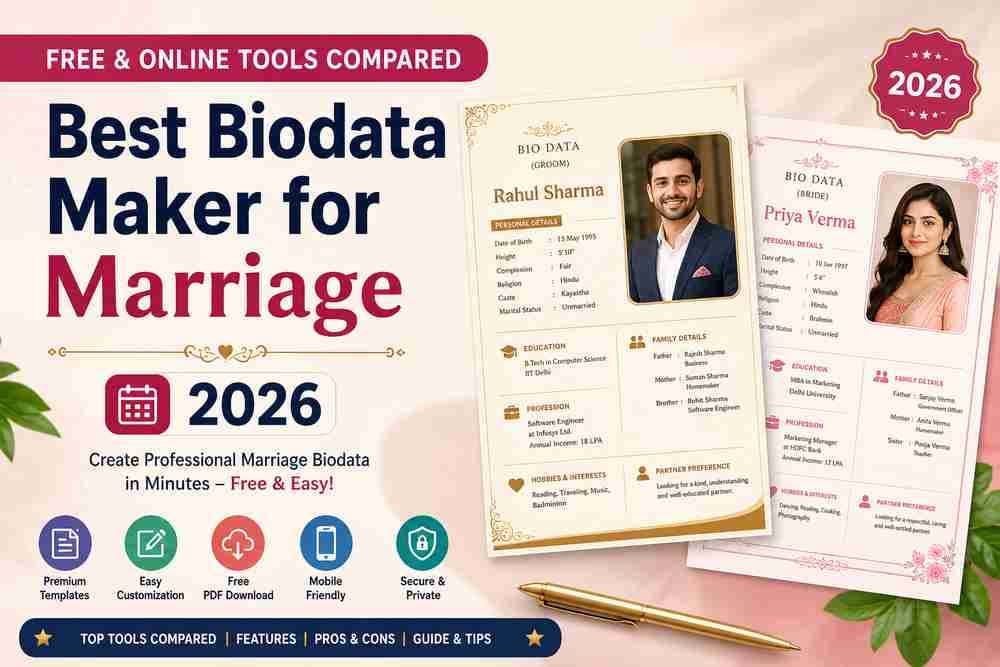 Best Biodata Maker for Marriage in 2026 (Free & Online Tools Compared)