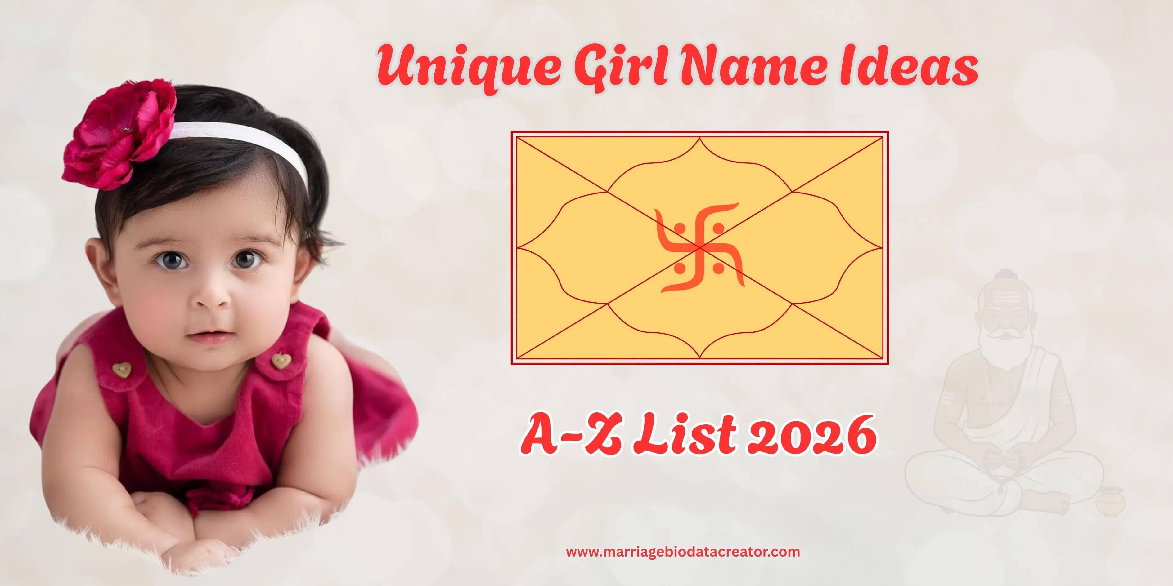 50+ Unique Indian Baby Girl Name Ideas with meaning - A-Z List